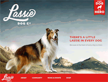 Tablet Screenshot of lassie.com